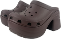 Crocs Brown Siren Heeled Clog Sandals UK 5 EU 38 👠