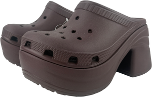 Crocs Brown Siren Heeled Clog Sandals UK 5 EU 38