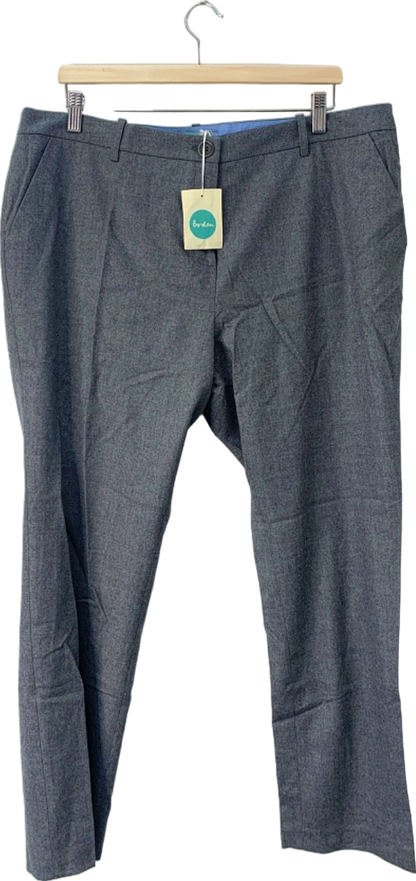 Boden Grey Slim Fit Wool Trousers UK 18L