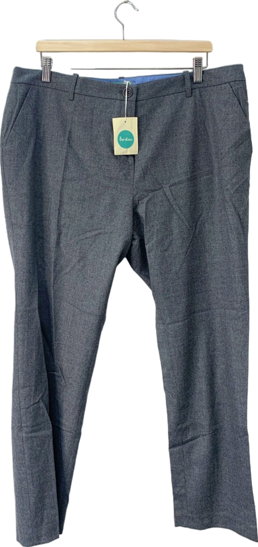 Boden Grey Slim Fit Wool Trousers UK 18L