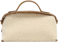 ZARA Brown Suded And Faux Shearling Long Bag