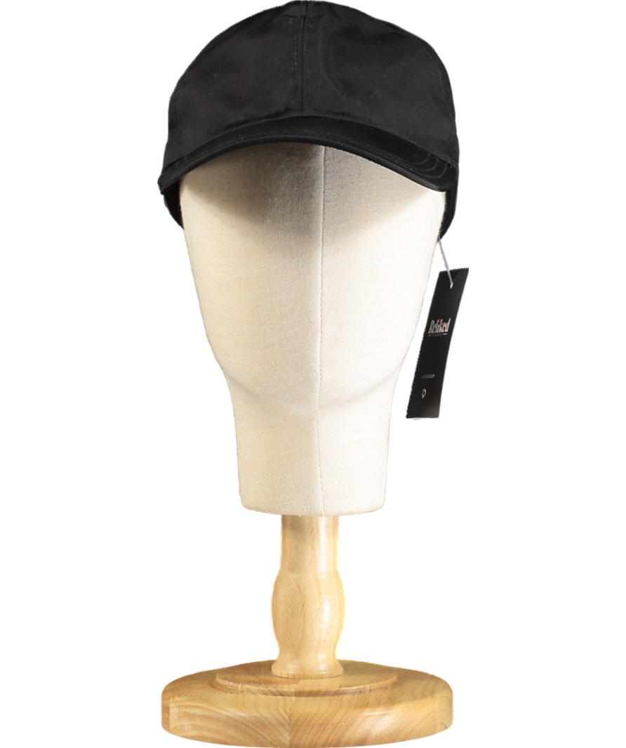 Prada Black Logo Baseball Cap UK M