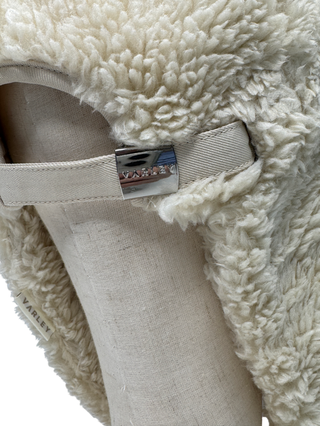 Varley Cream Kilby Sherpa Flap Cap One Size