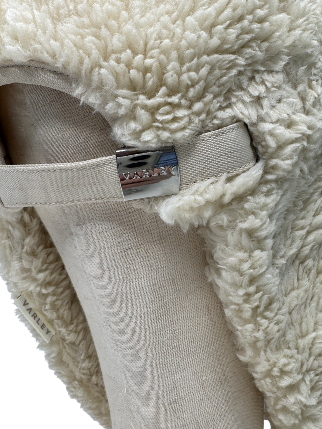 Varley Cream Kilby Sherpa Flap Cap One Size