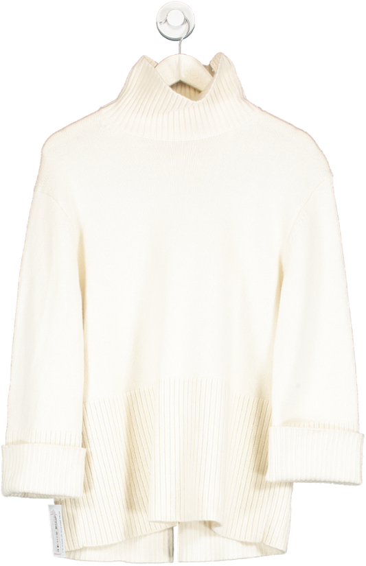 & Other Stories Cream Oversized Roll Neck Jumper UK XS