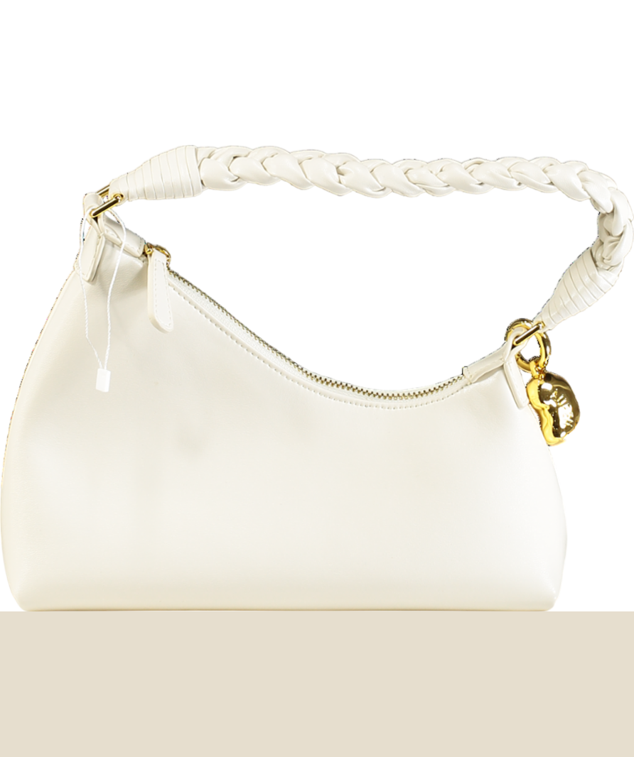 Aupen Cream Nirvana Snow/gold Hardware Shoulder Bag One Size