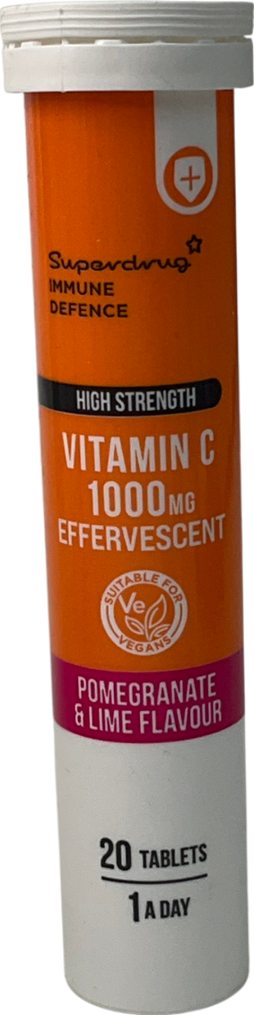 Superdrug Effervescent Vitamin C Pomegranate 20s Pomegranate 20 tablets