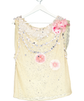 Matthew Williamson Beige Couture Crystal Blouse UK 12