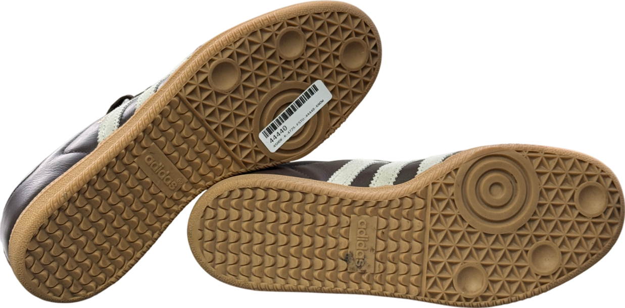 adidas Originals Samba Trainers - Brown / Putty Grey / Gold Metallic UK 7 EU 40 👠