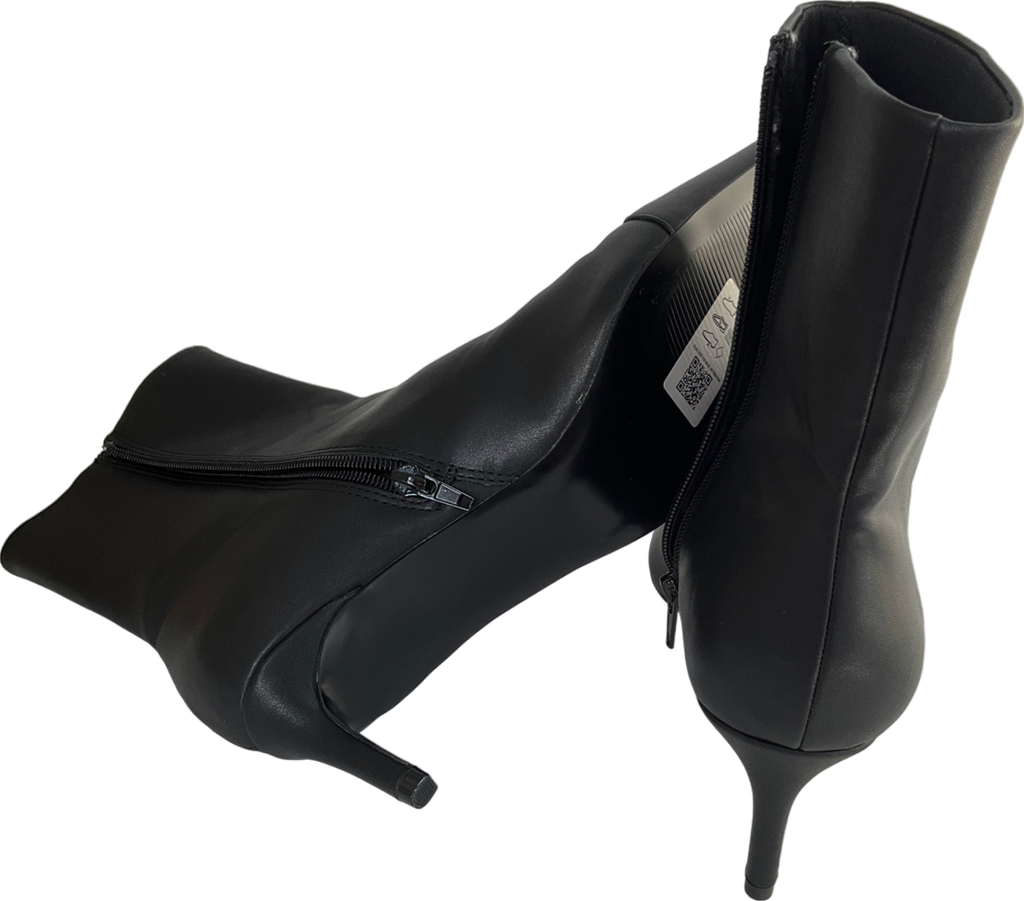 ASOS Rosalie Kitten Heel Mid Boots In Black UK 7 EU 41 👞