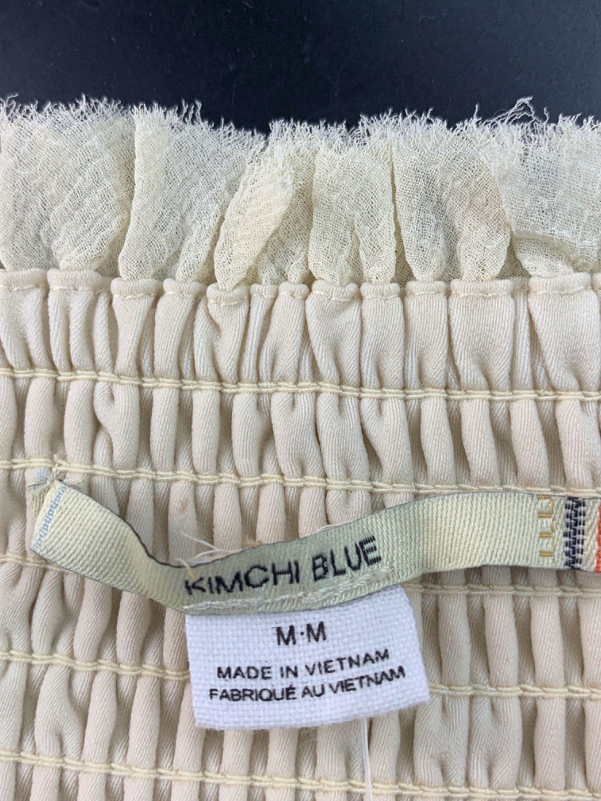 Kimchi Blue Cream Frill Strappy Top M
