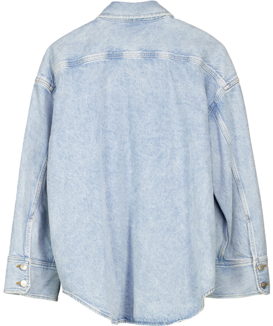 Arket Blue Loose Fit Denim Shirt UK 8