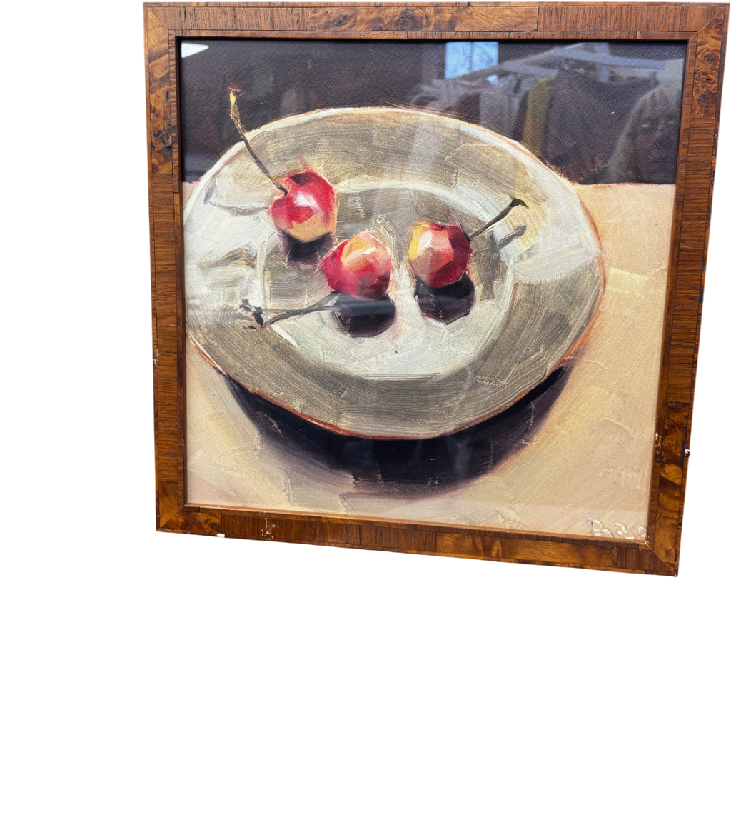ARTFULLY WALLS Cherries Framed Print By Jenny Doh