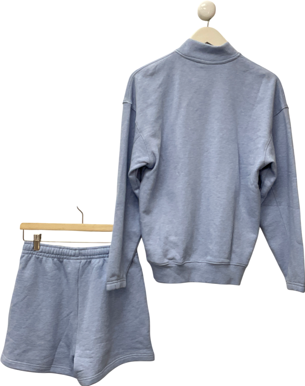 gymshark Blue Rest Day Sweats 2.0 1/4 Zip Pullover & UK XS