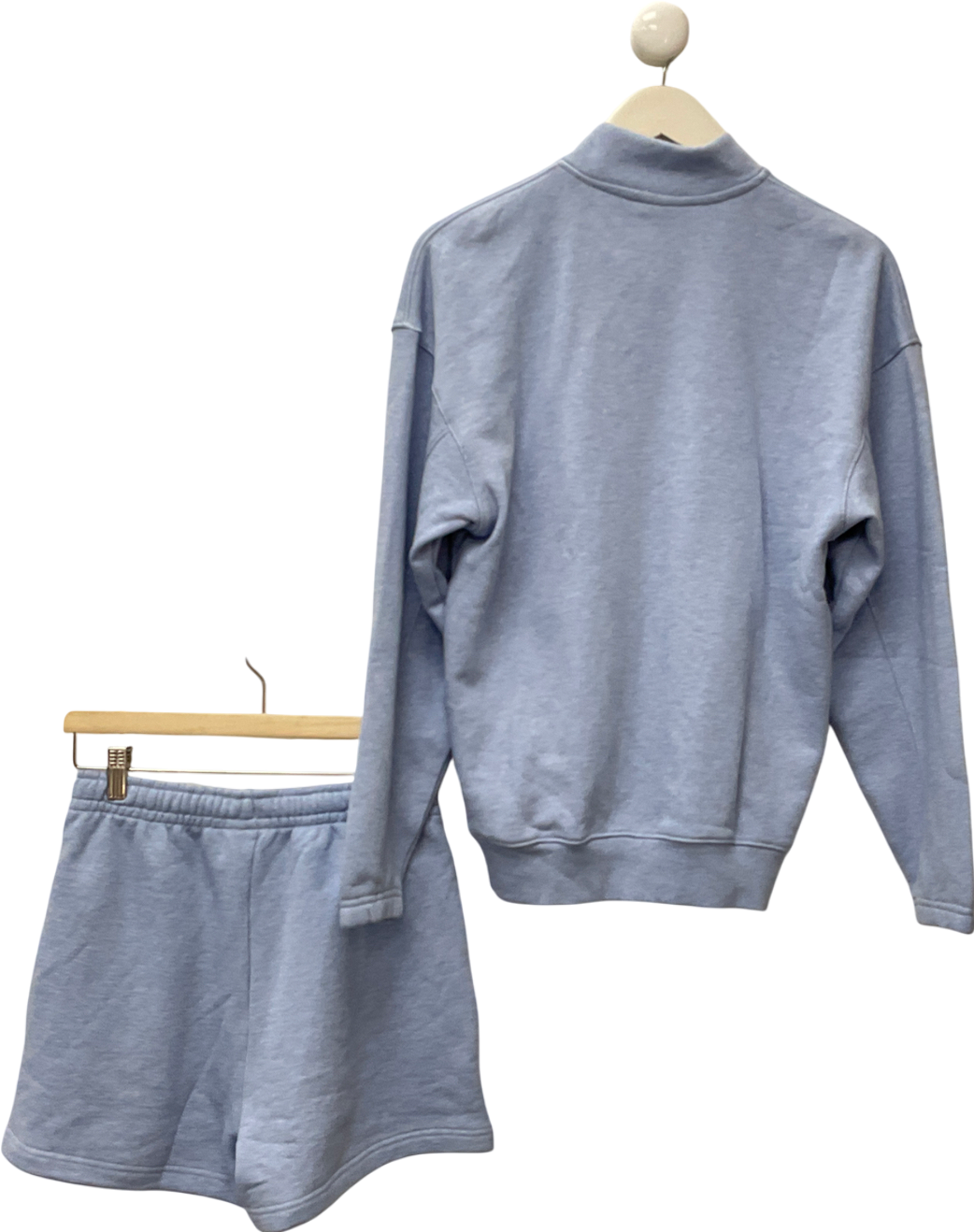 gymshark Blue Rest Day Sweats 2.0 1/4 Zip Pullover & UK XS