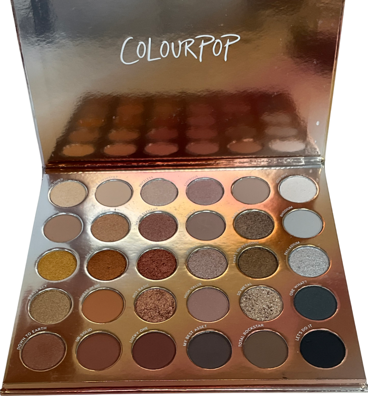 colourpop Precious Metals Sparkly Neutral Palette Precious Metals 33g