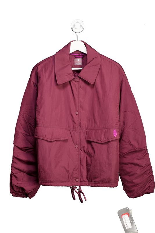 Free People Red Off The Bleachers Coaches Primaloft Jacket UK S