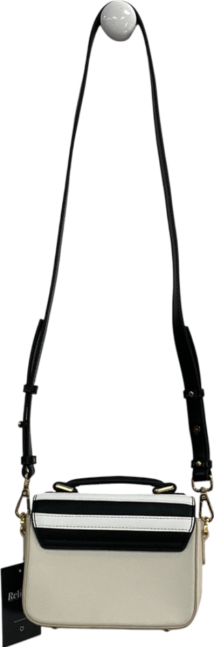 Folli Follie Cream Striped Cross Body Bag