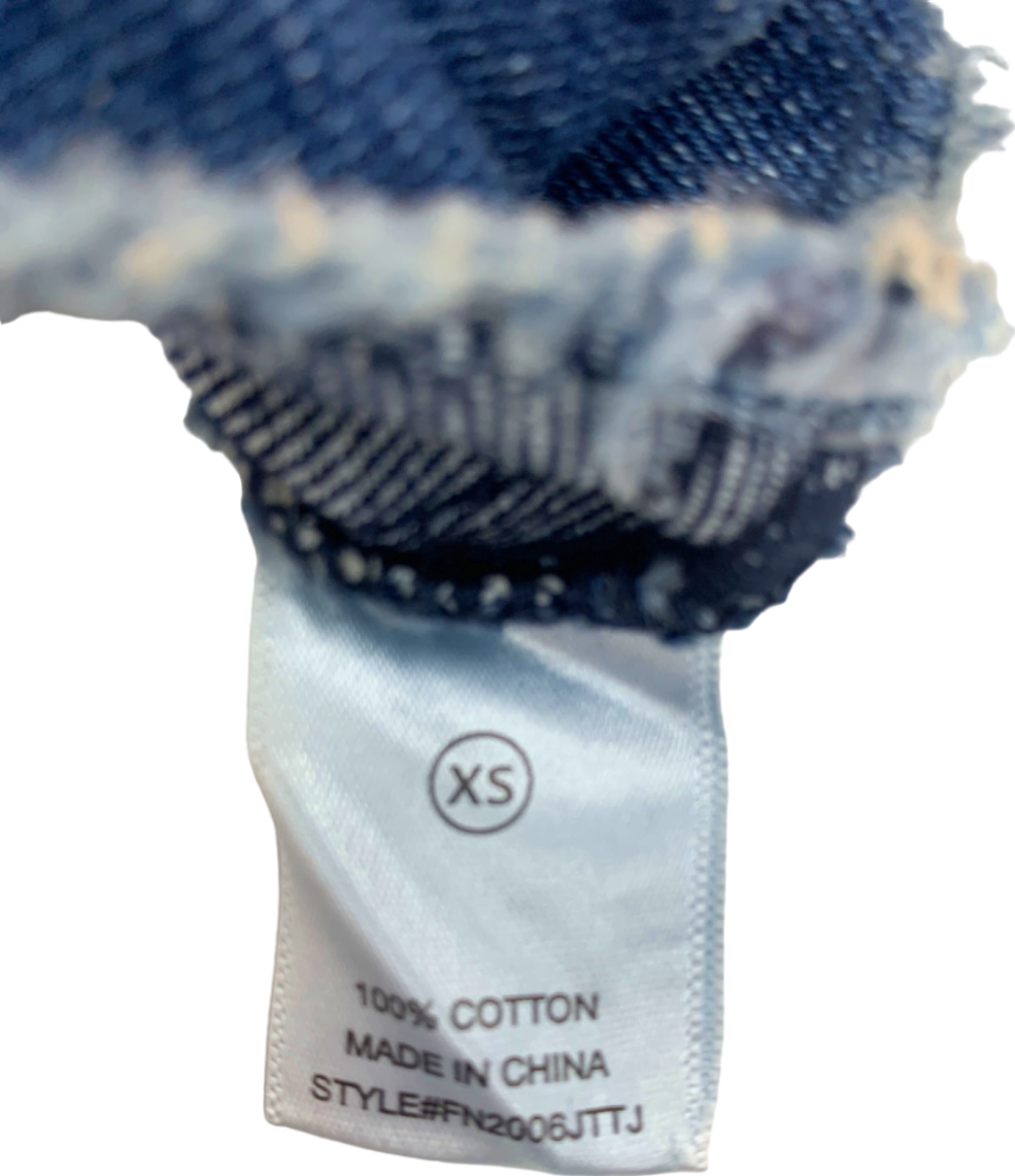 Fashion Nova Blue Denim Cropped Jacket XS