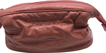 Huda Beauty Pink Glossy Cosmetic Bag