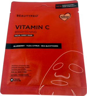 Beauty Pro Brightening Collagen Sheet Mask With Vitamin C 22ml