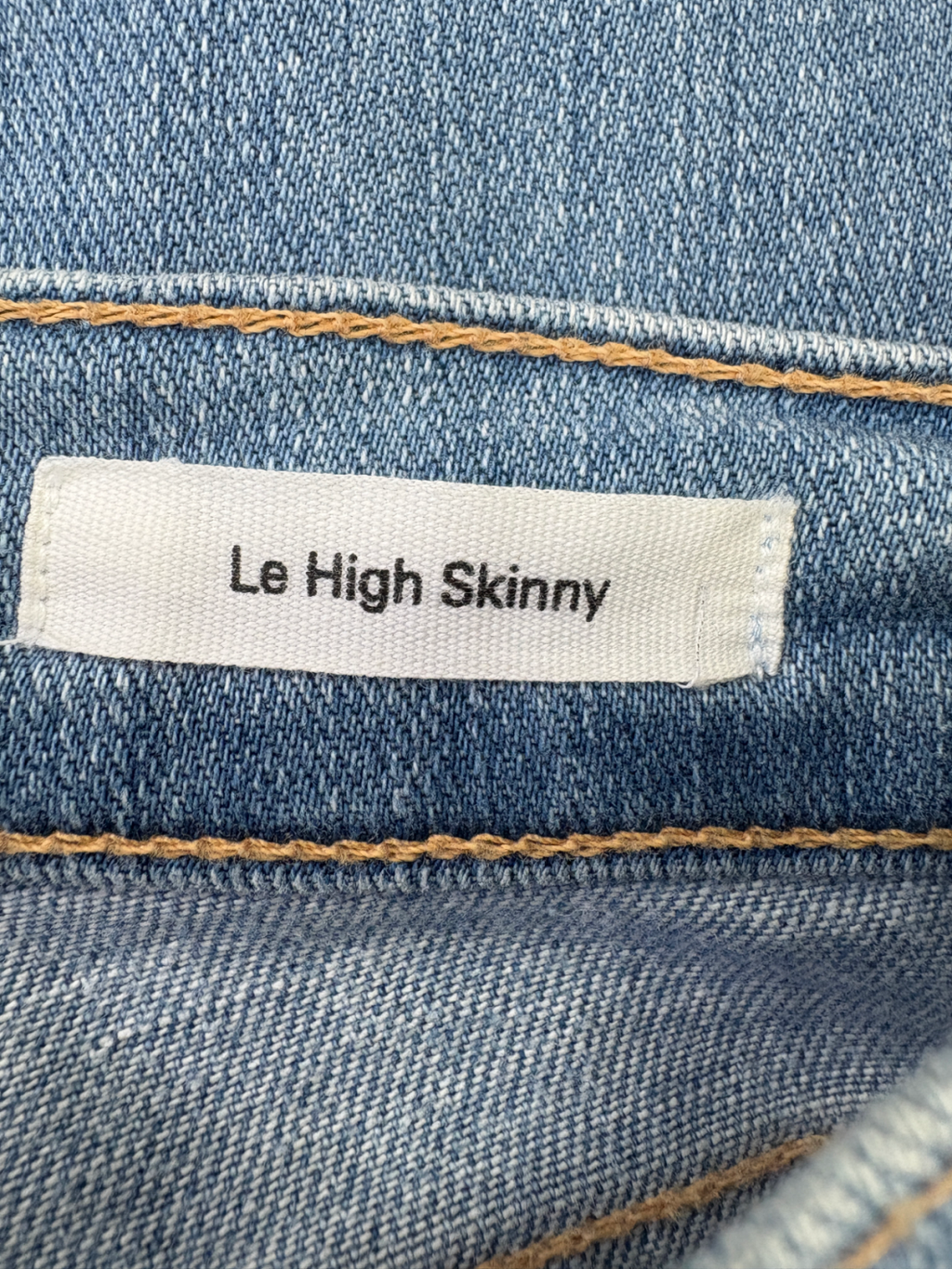 FRAME Blue Le High Skinny Rip Jeans W25