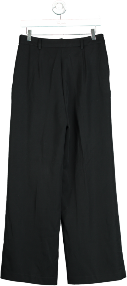 New Look Black Wide Leg Trousers UK 12