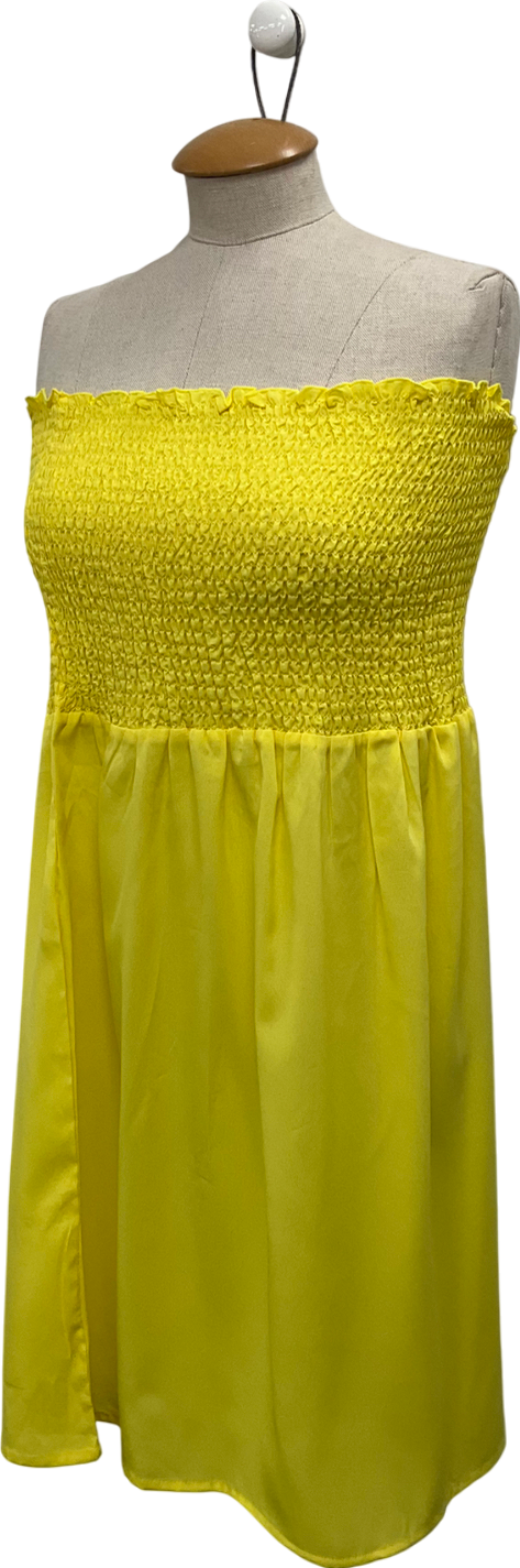 Studio Yellow Strapless Top UK 16