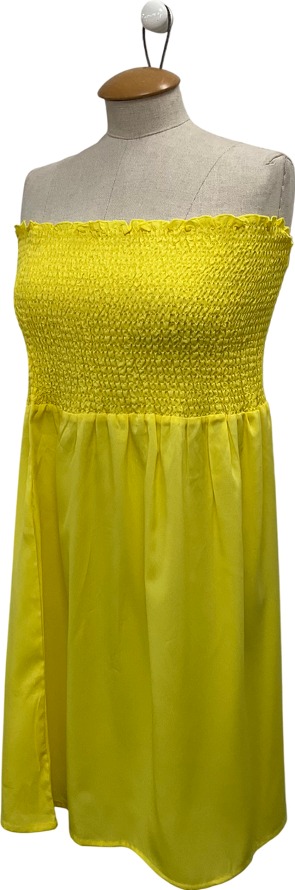 Studio Yellow Strapless Top UK 16