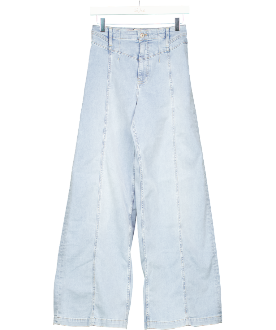 We The Free Blue Libre Wide Leg Jeans W27