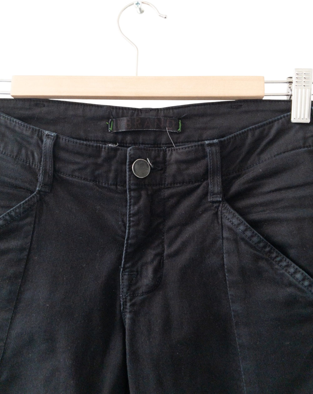 J Brand Houlihan Cargo Pants With Ankle Zip In Black Cotton W26