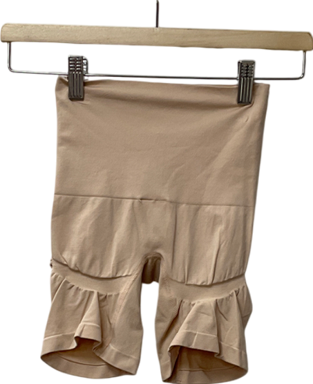 H&M Beige Firm Shaping Push-up Bikers UK S