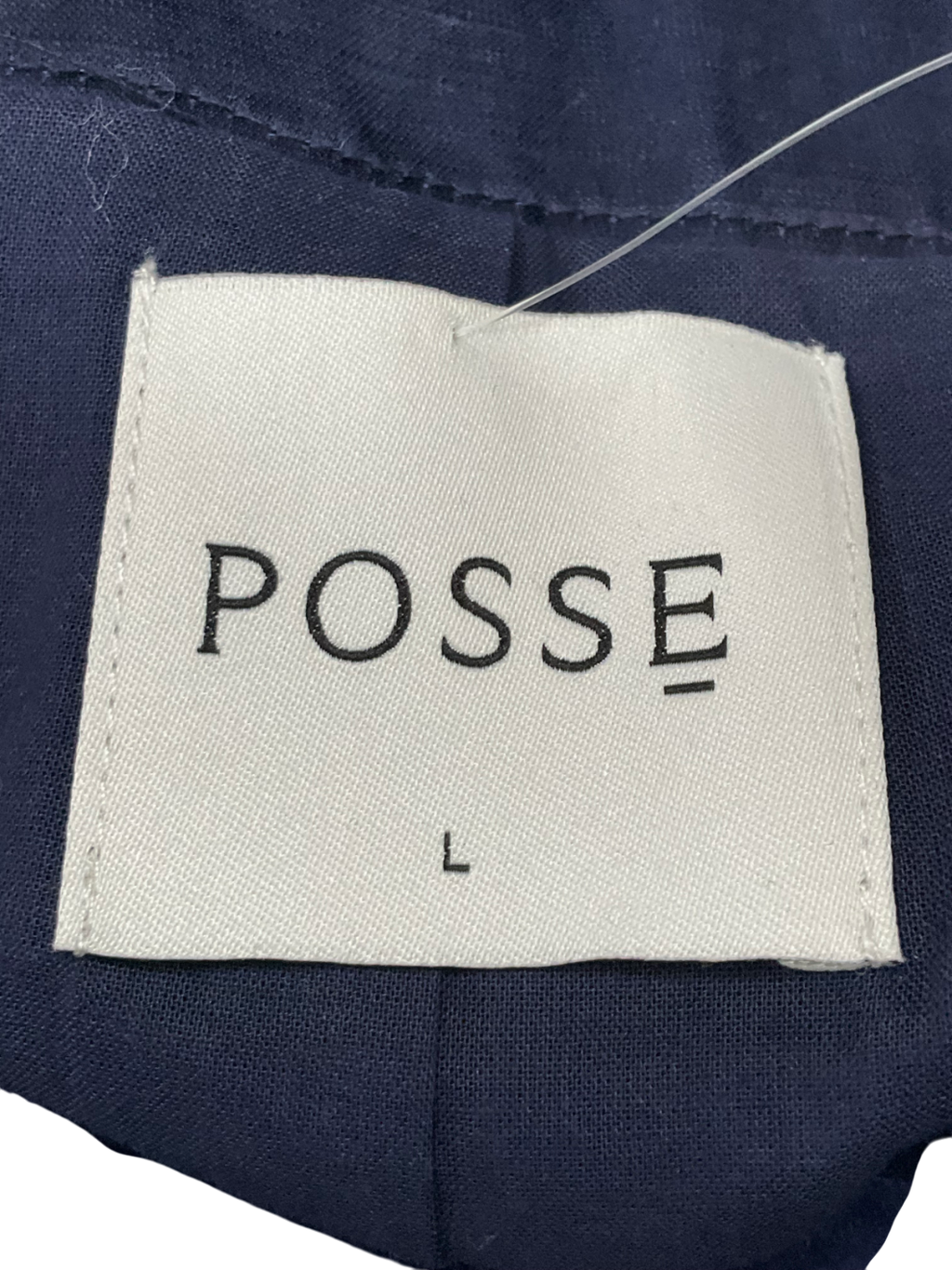 Posse Blue Satin Waistcoat Vest UK L