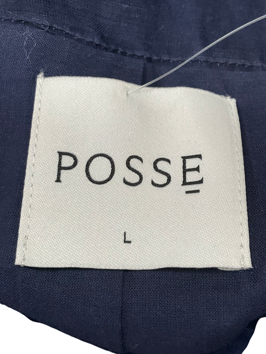 Posse Blue Satin Waistcoat Vest UK L