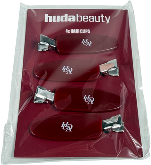 Huda Beauty Red X4 Hair Clips One Size