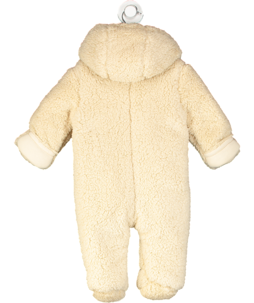 M&S Cream Teddy Fleece Pramsuit 3-6 Months