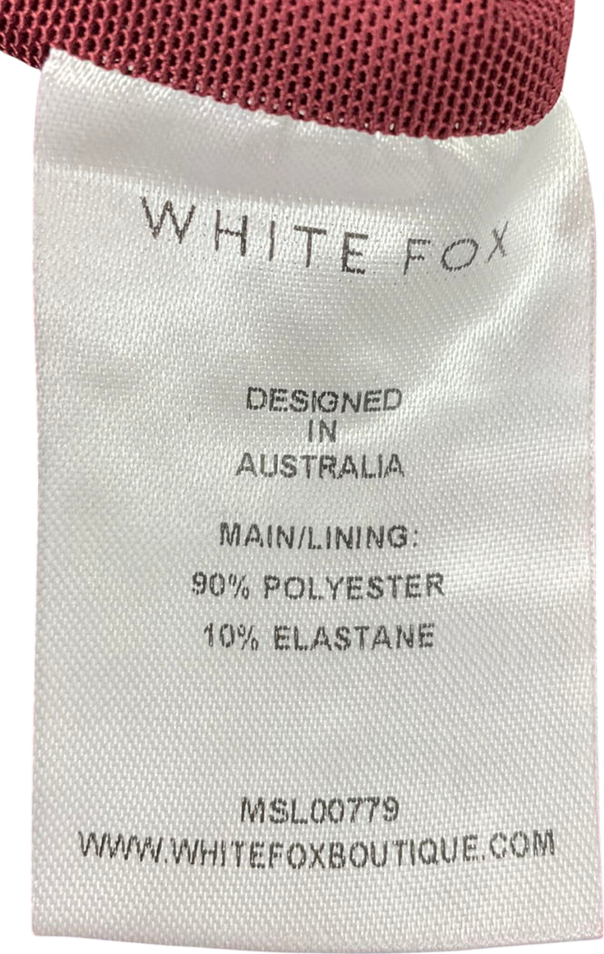 White Fox Red Pump The Volume Embellished Mini Dress UK L