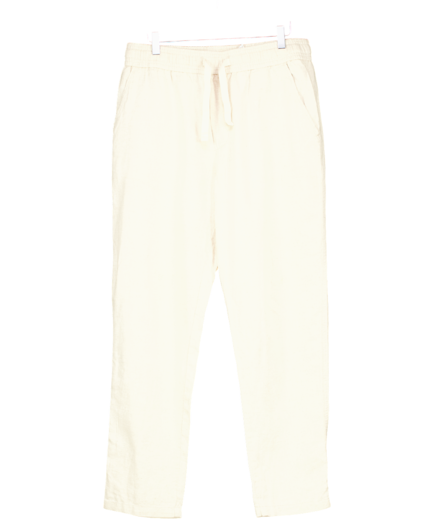 ZARA Beige Linen Trousers UK L
