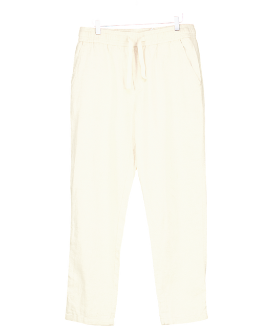 ZARA Beige Linen Trousers UK L