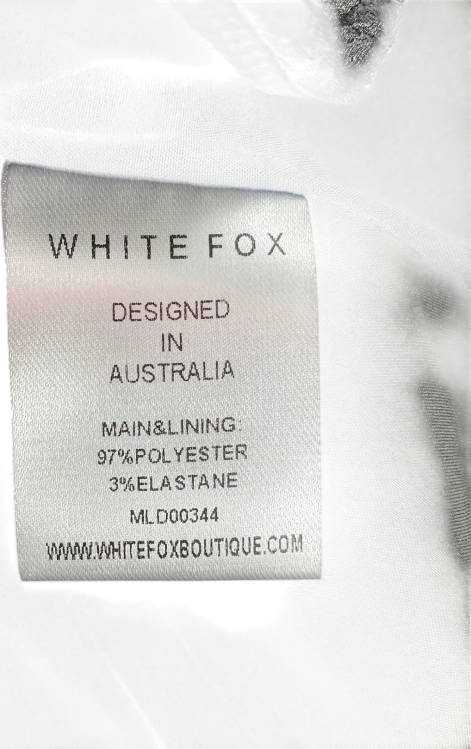 White Fox Black Can’t Be Trusted Bustier And Mini Skirt UK XXS