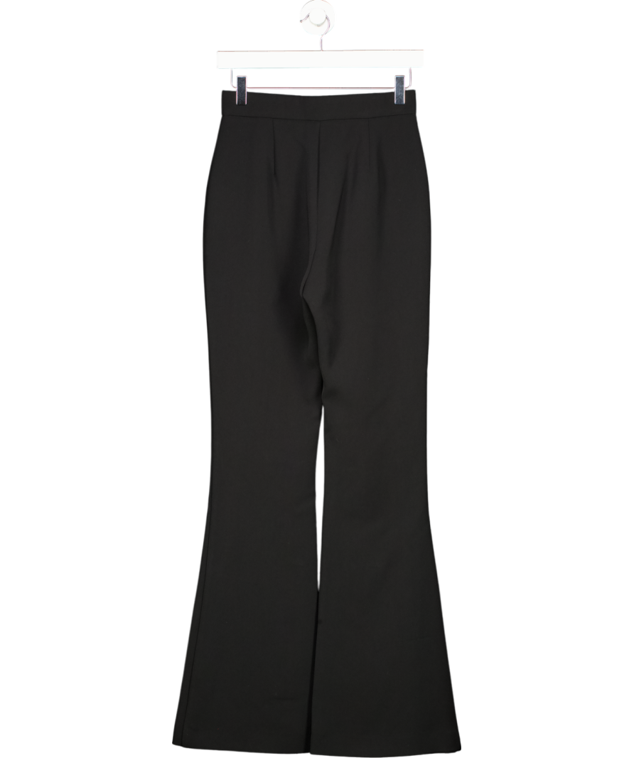 Mint Velvet Black Tailored Flare Trousers UK 8