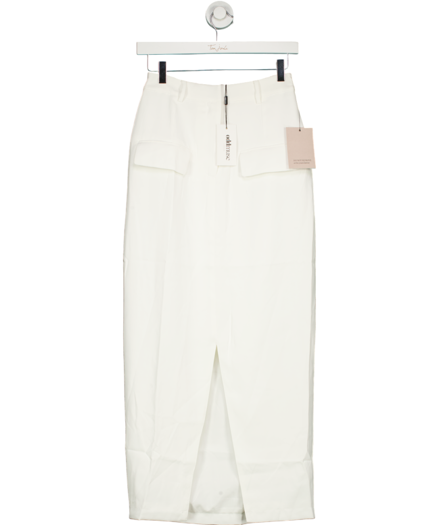 OddMuse White The Ultimate Muse Midi Skirt UK S