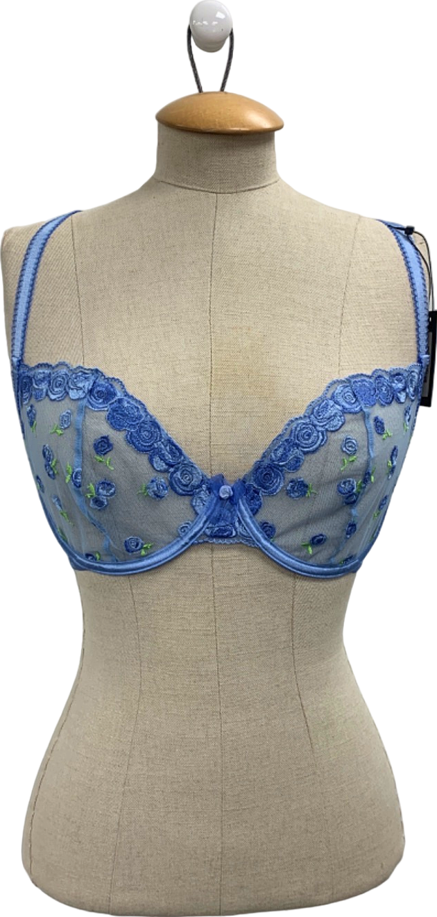 Lounge Blue Blush Balcony Bra 34E