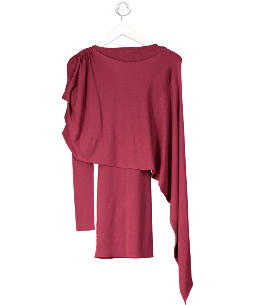 ARAKII Red Veiled Long Sleeve Dress UK XS