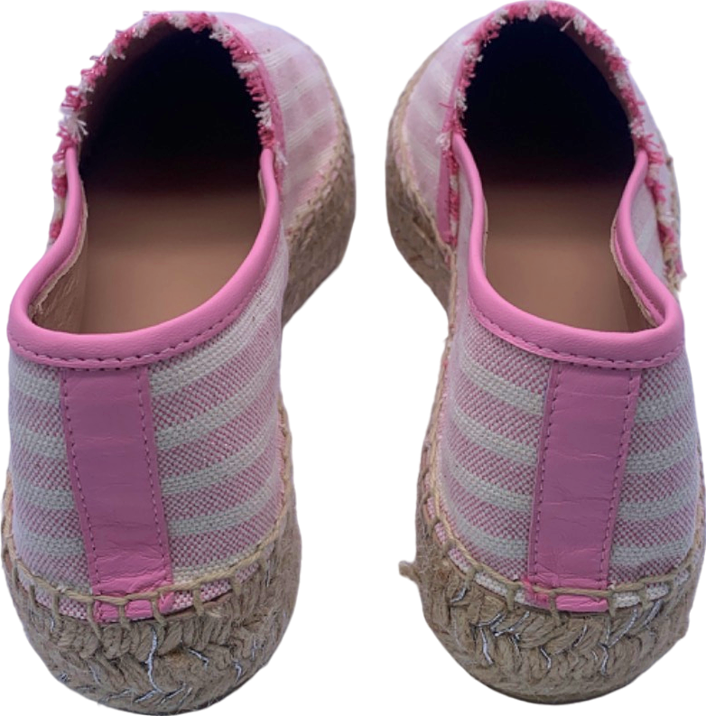 LK Bennett Pink Stripe Espadrilles EU 36