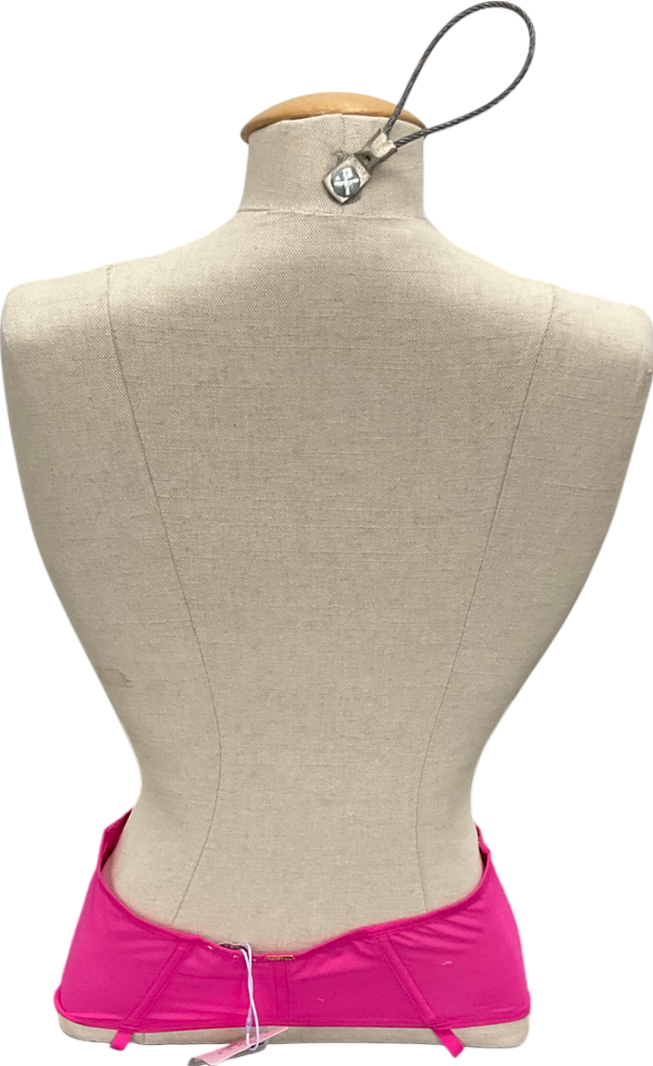 Savage X fenty Pink See Thru U Suspender Belt UK S