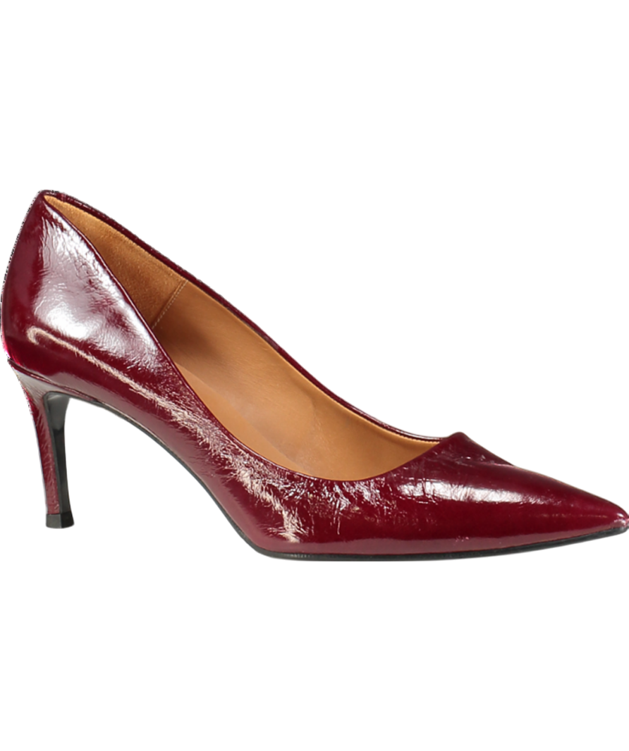 billi bi Dark Red Patent With A Pointy Toe The Stiletto Heel UK 7 EU 40 👠