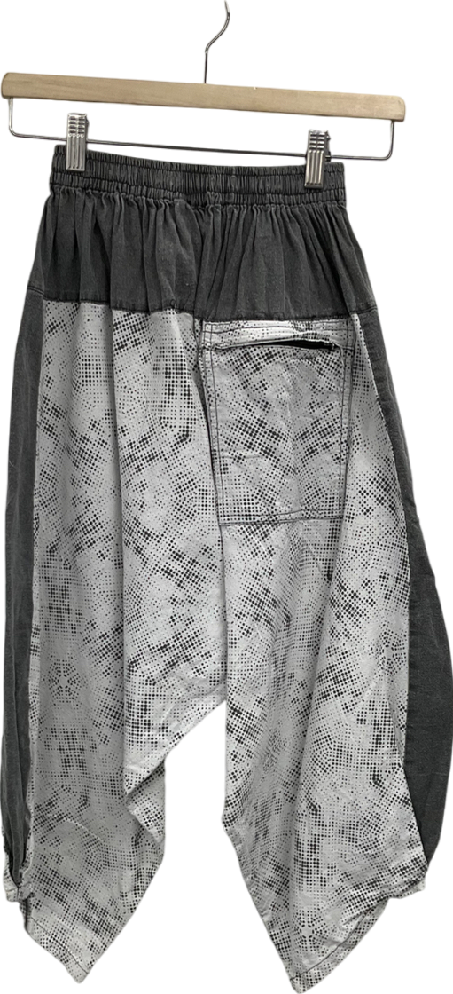 Radiate Light Grey Wide Leg Capri Pant UK XS