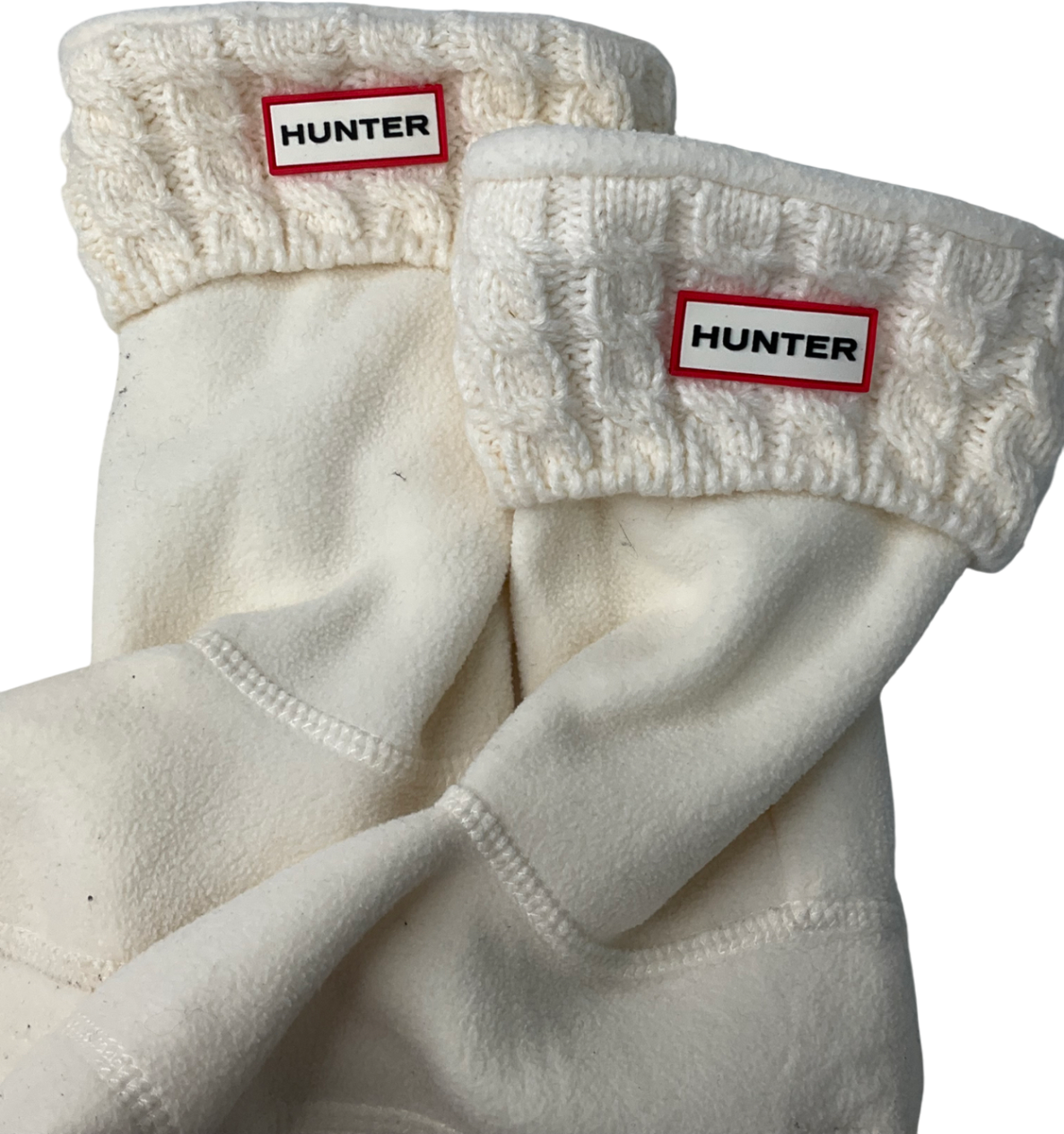 Hunter Cream Willie Boot Liners UK L