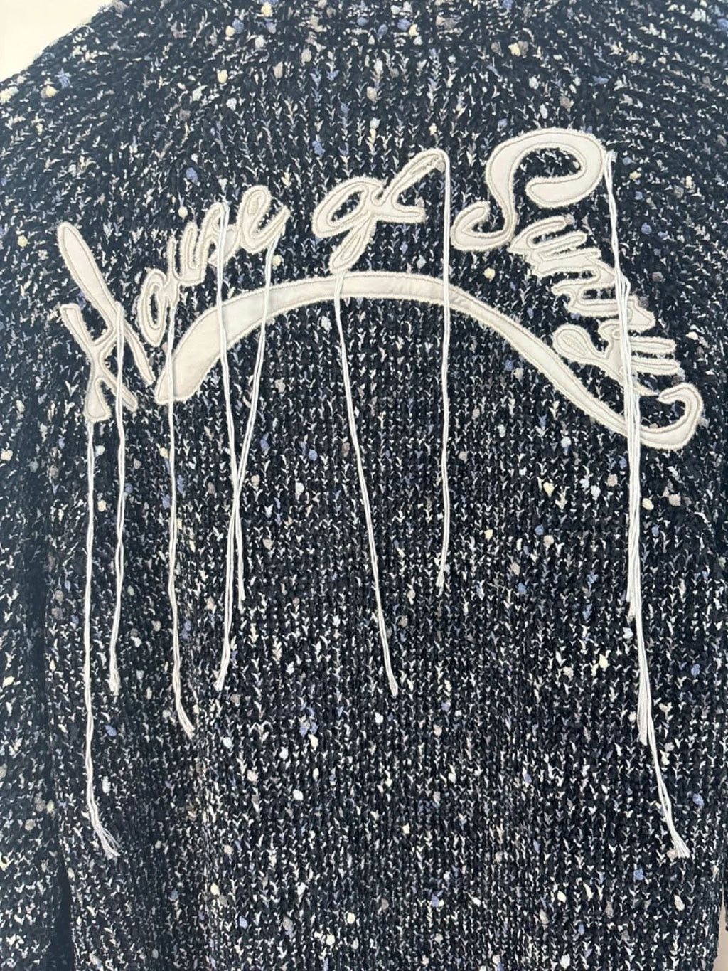 House of Sunny Black Sequin Jumper L